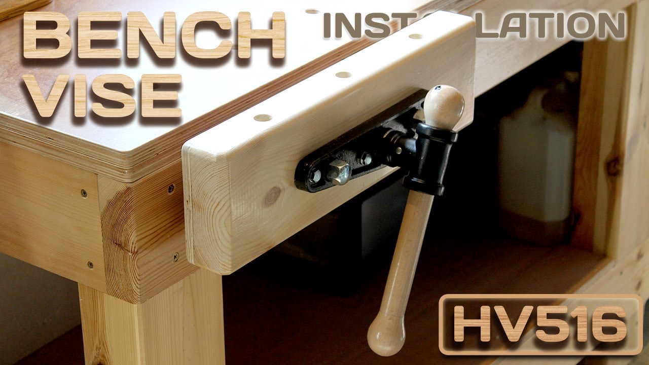 Installing a BENCH FACE VISE  (HV516)  and woodturning a HANDLE