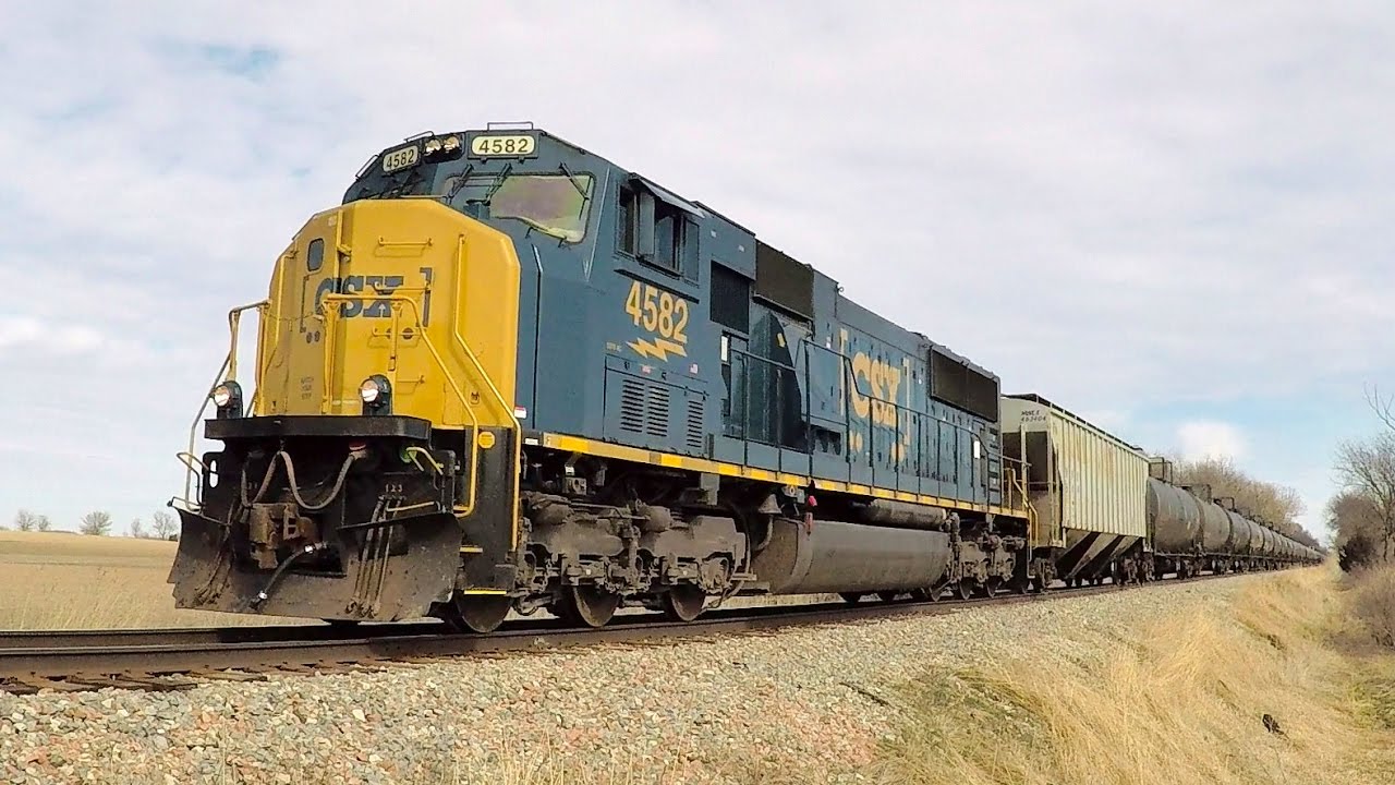 CSXT 4582 West - with Mavic Drone Views on 3-11-2017 2.7