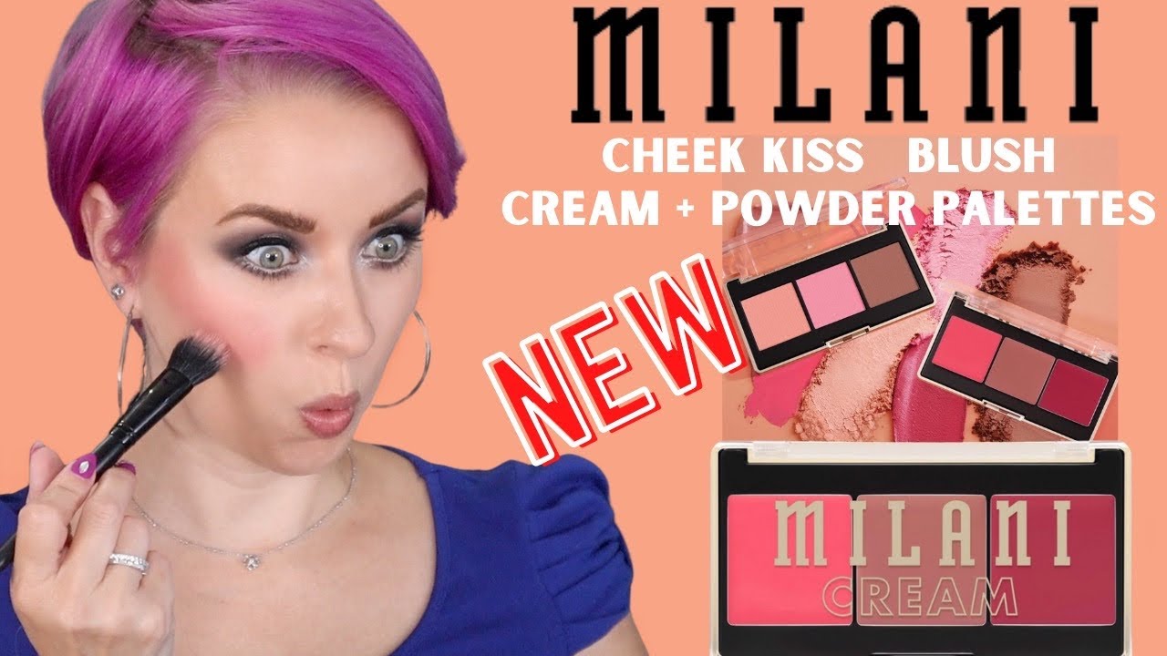 MILANI CHEEK KISS BLUSH PALETTES! CREAM + POWDER | Steff's Beauty Stash