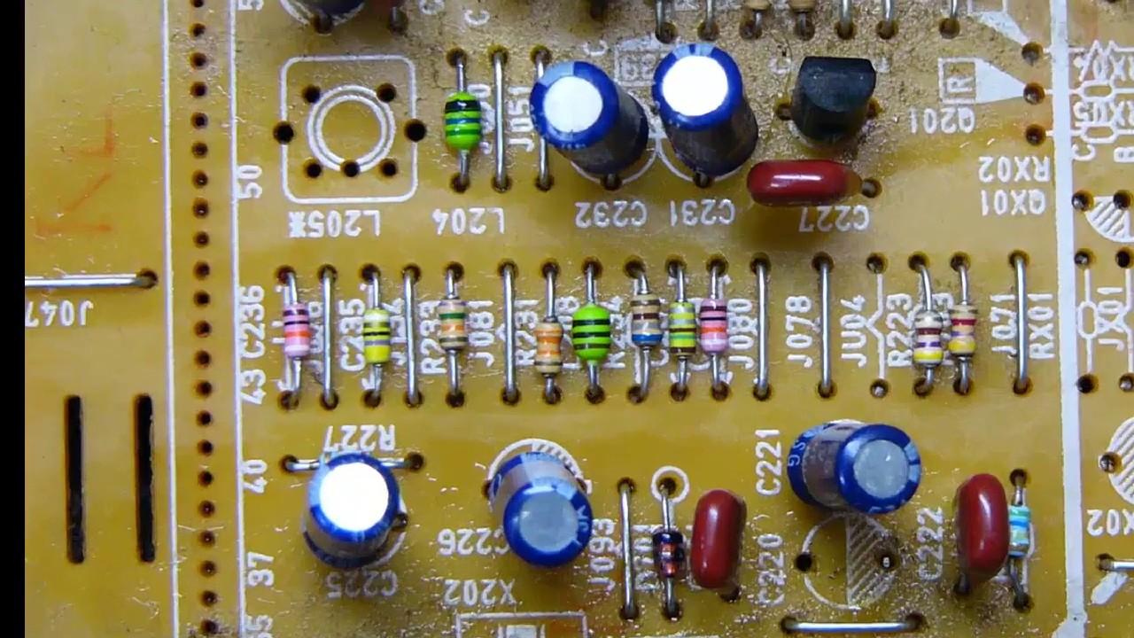 Elementos de un televisor TRC