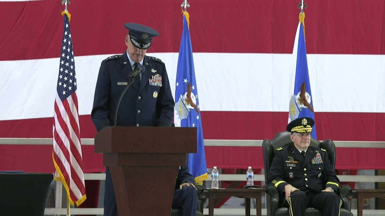 Gen. Mike Minihan gives closing comments at AMC CoC