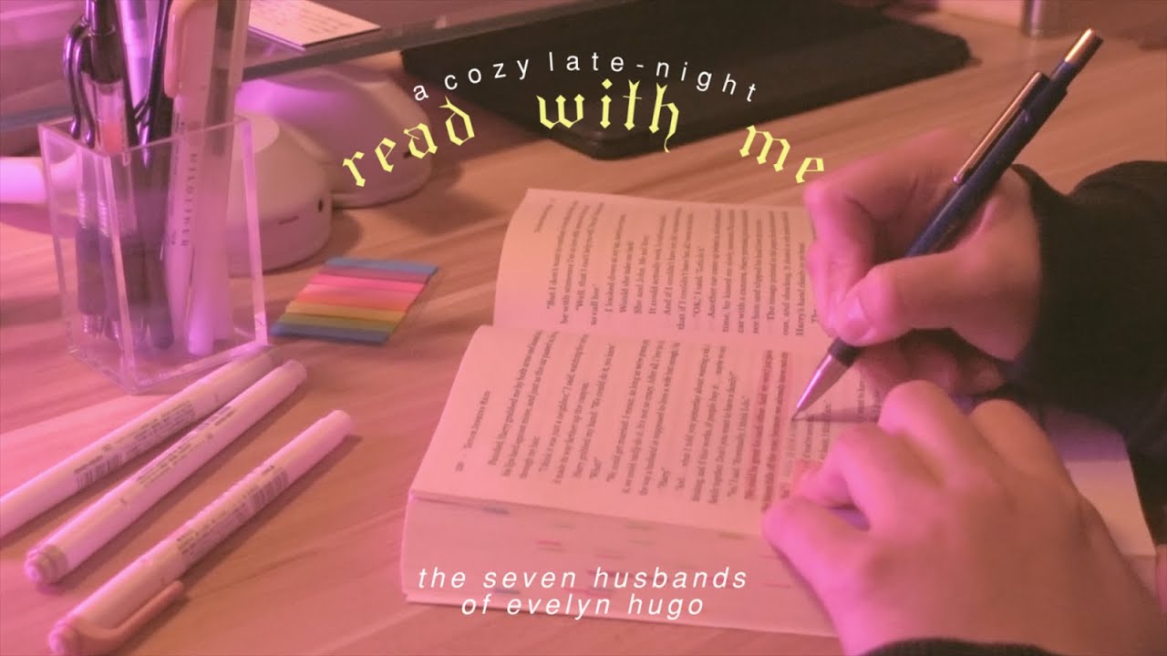 a cozy late-night read with me 🌘 40 minutes real-time + piano & rain sounds