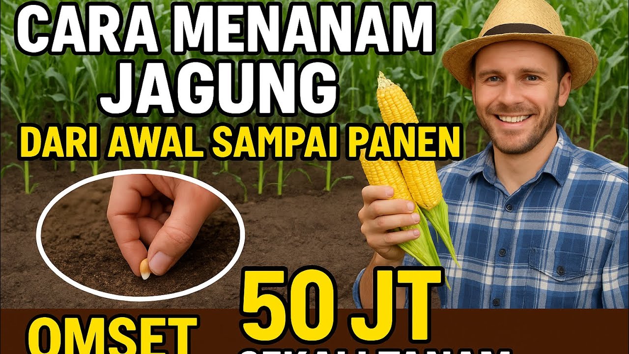 CARA SUKSES MENANAN JAGUNG DARI AWAL SAMPAI PANEN || OMZET 50 JT SEKALI TANAM