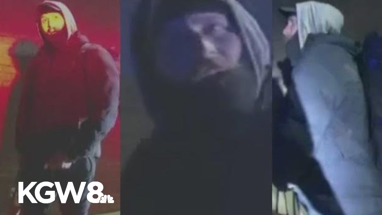 Portland police release images of man accused of shooting two officers