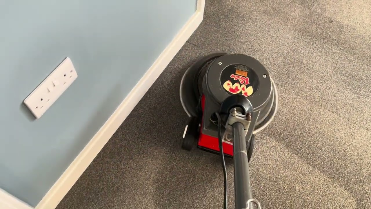 Commercial carpet cleaning with low moisture machinery