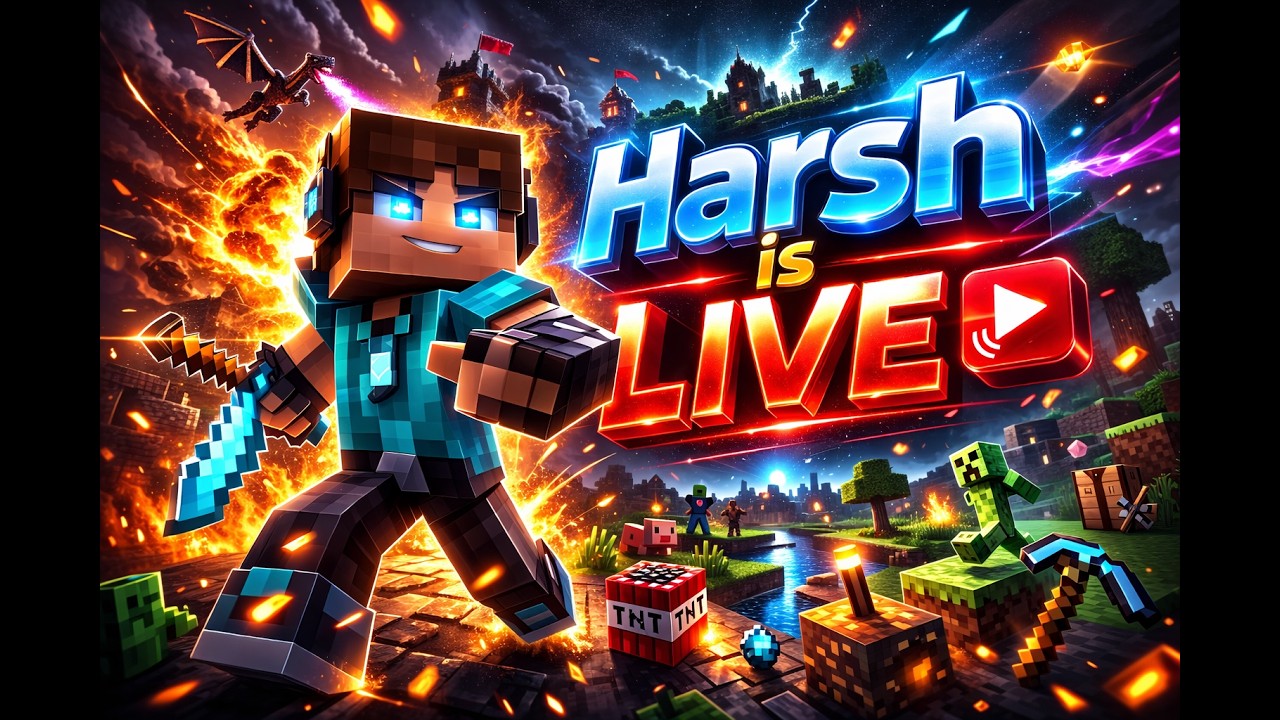HarsPlayze Is Live  #ytshorts #live #minecraftlivestream #mcfleet