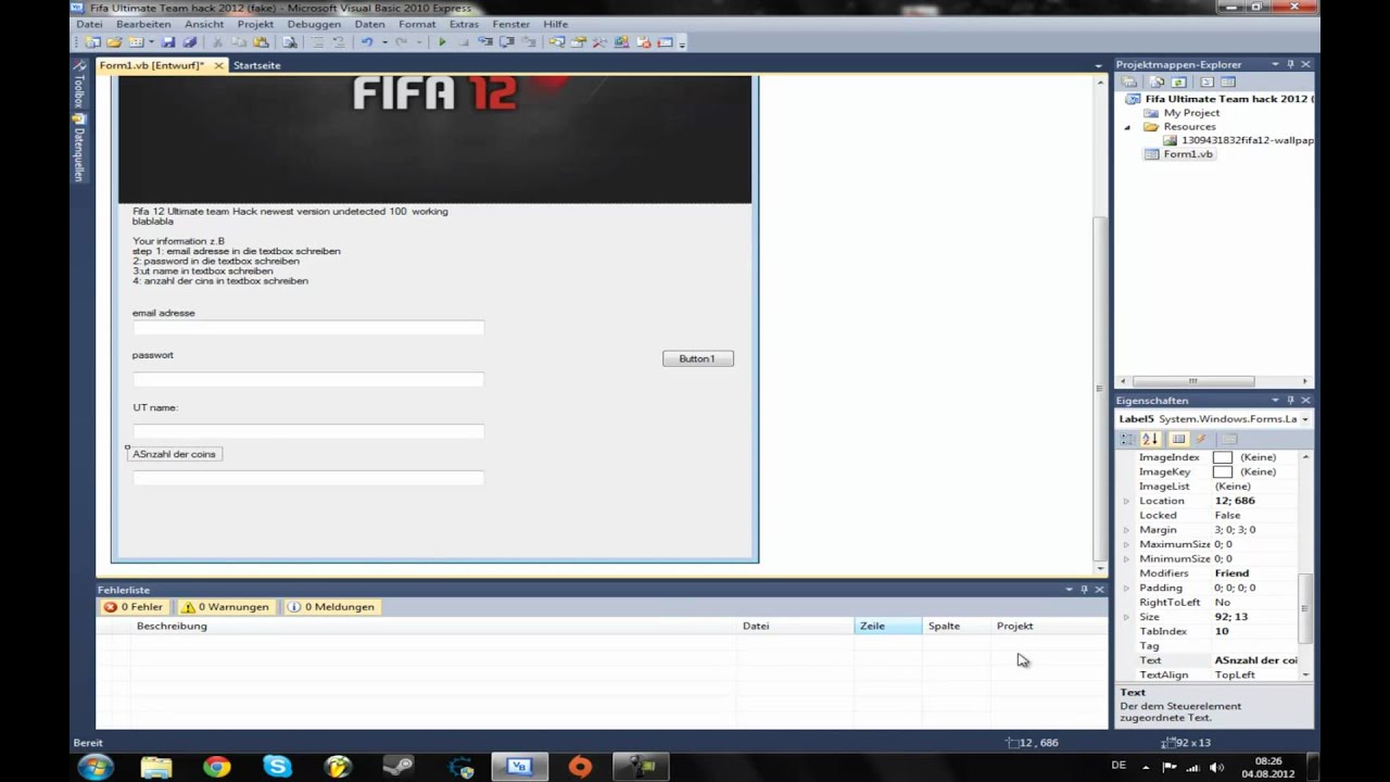 Fifa UT Coins Hack[AUFL&Ouml;SUNG][SPEEDTUT]