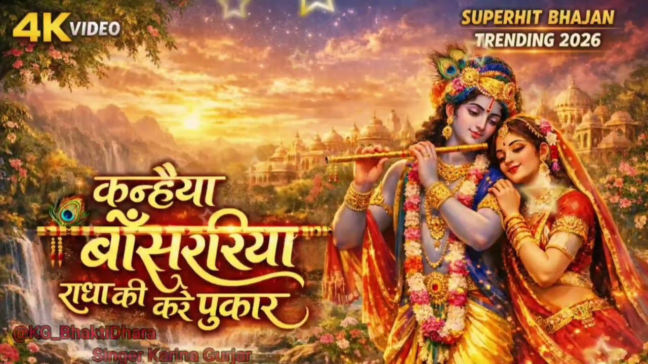 कन्हैया तेरी बांसुरिया राधा की करे पुकार !! Singer Karina Gurjar !! #krishna #bhajan #radhakrishna 