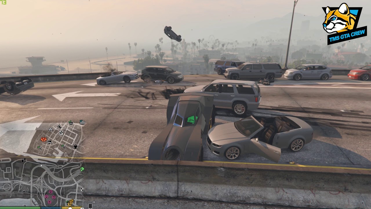 17 minutes of launching cars off a bridge with the Vigilante