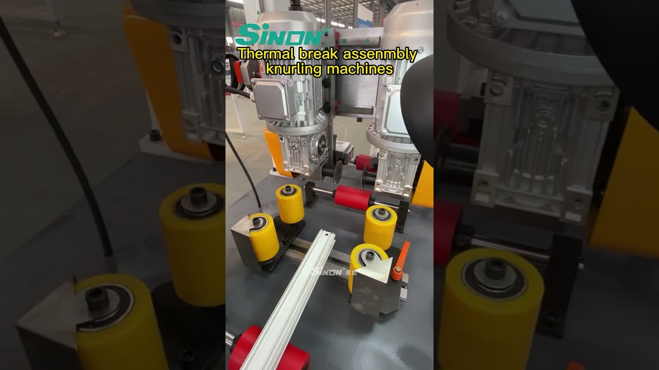 Automatic Thermal break assembly knurling machines for windows and doors (2 steps)