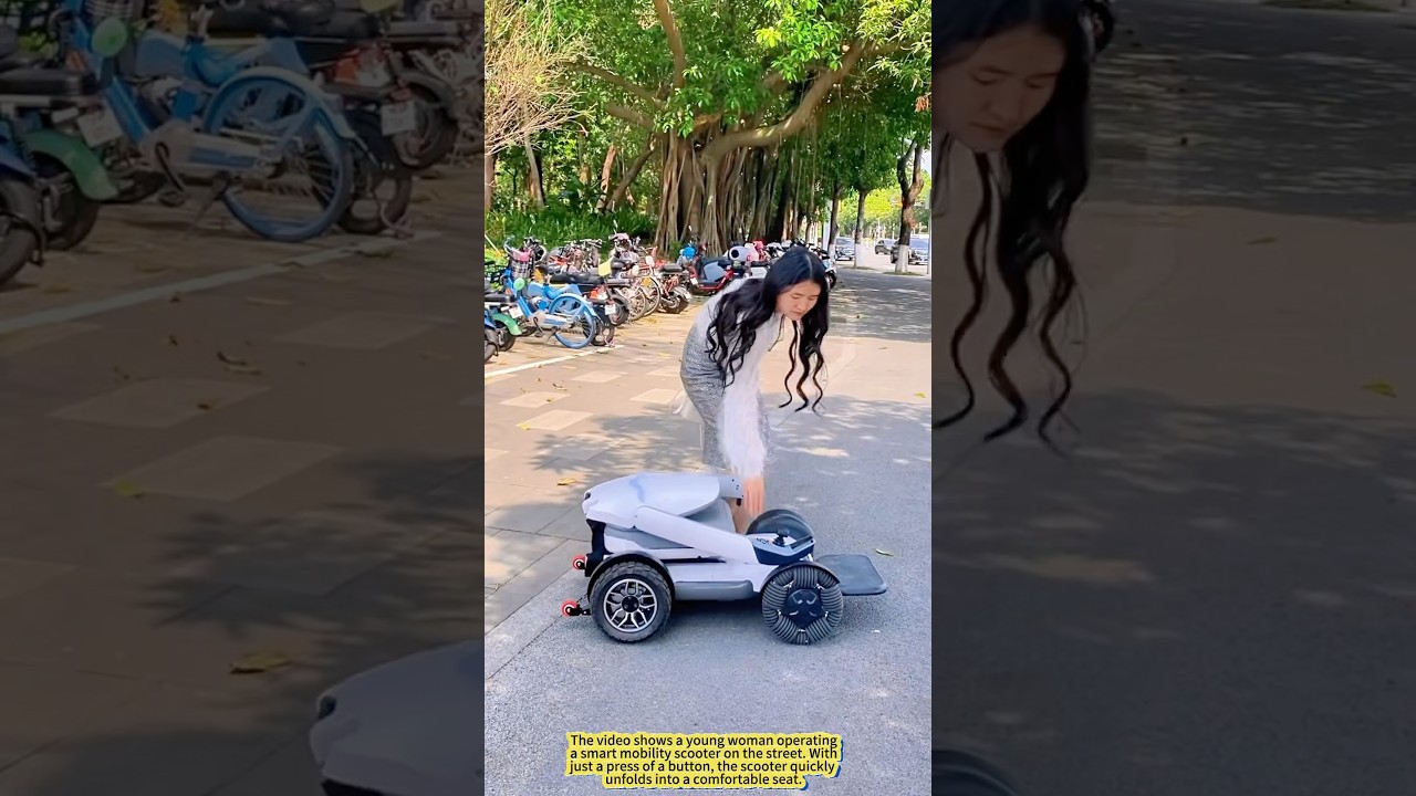 A Thoughtful Gift for Her Parents! This Smart Scooter Is a Game-Changer!