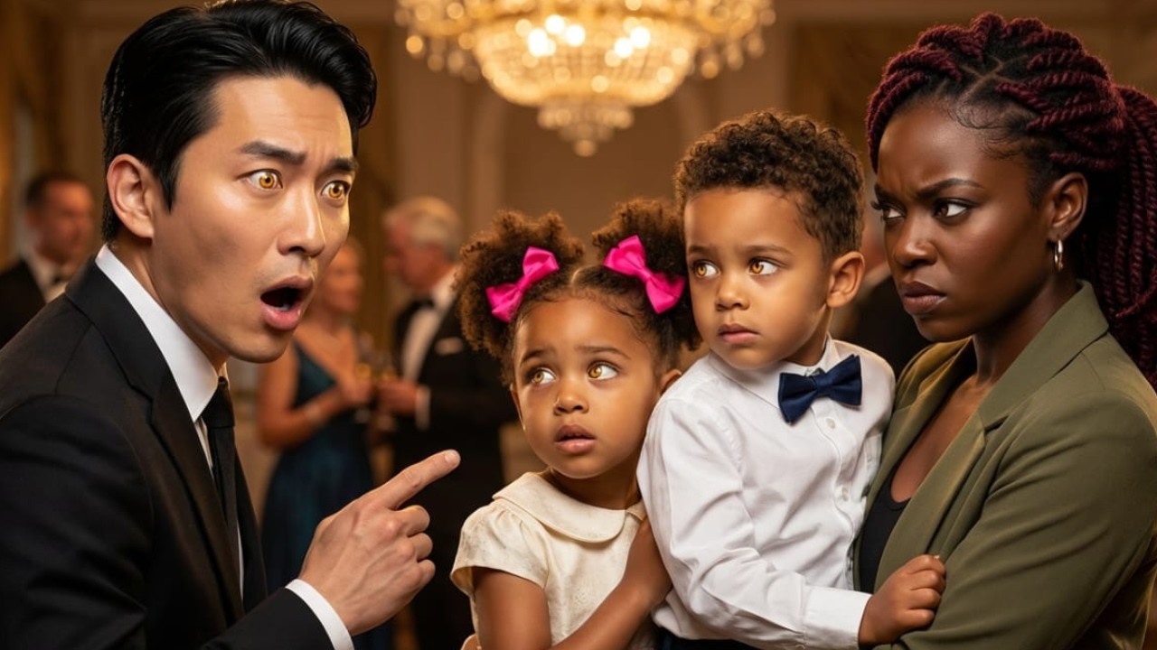 Korean Mafia Boss Shocked To See His Eyes In The Black Woman's Twins