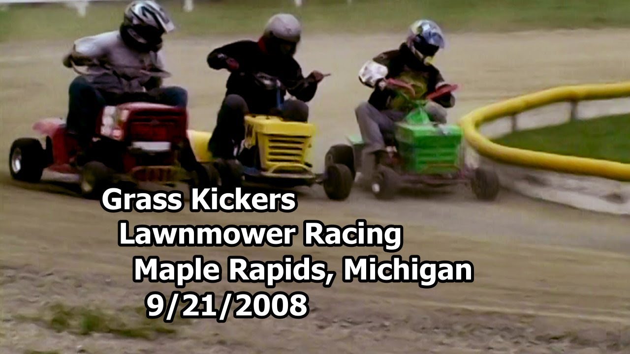 Lawn Mower Racing -  Maple Rapids Grass Kickers  9/21/2008