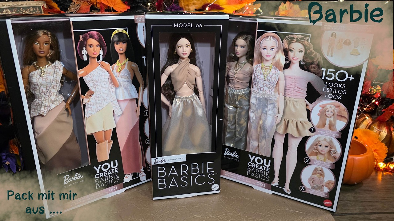 Barbie Basics Nr.6 + You create Nr. 01 Nr. 03 #unboxing #auspacken  #barbie