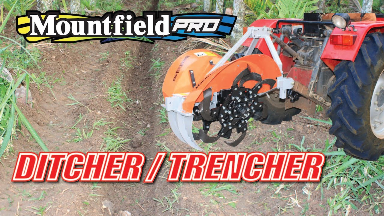 Mountfield PRO Ditcher / Trencher.  PTO-Driven Trenching Machine for Agriculture