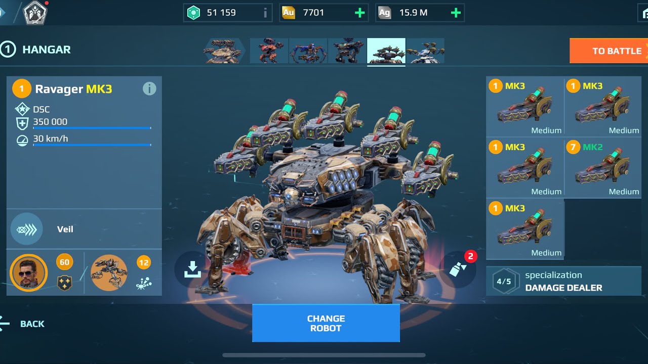 5 Scorcher Ravager | War Robots Gameplay