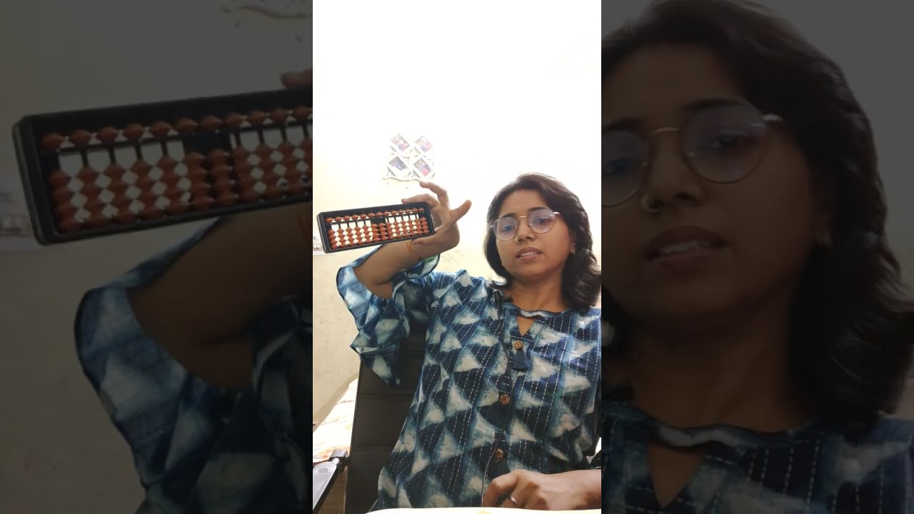 How to hold an abacus and pencil ||