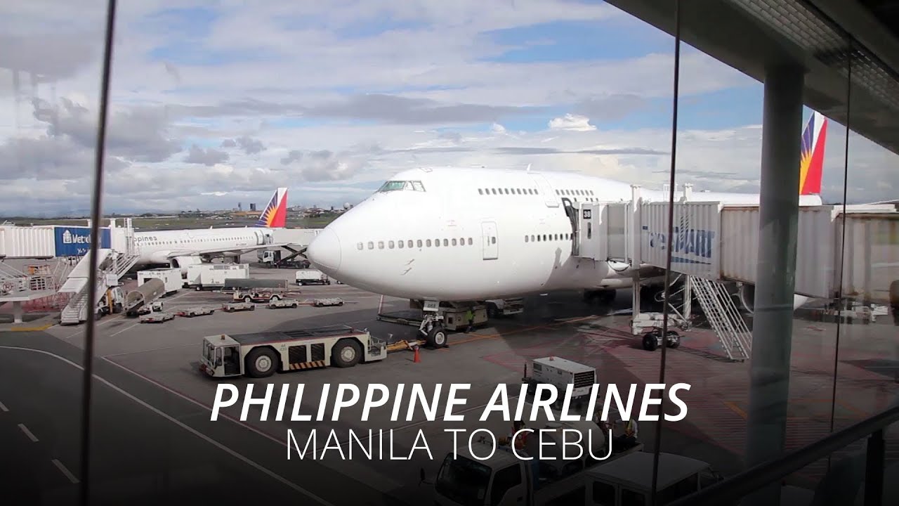 Philippine Airlines Manila to Cebu on Boeing 747-400
