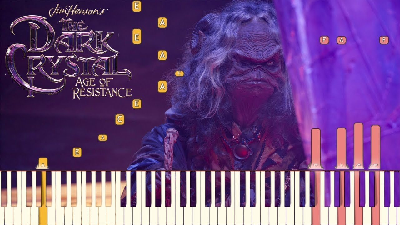The Dark Crystal: Age of Resistance - Main Theme | Piano Tutorial (Synthesia)