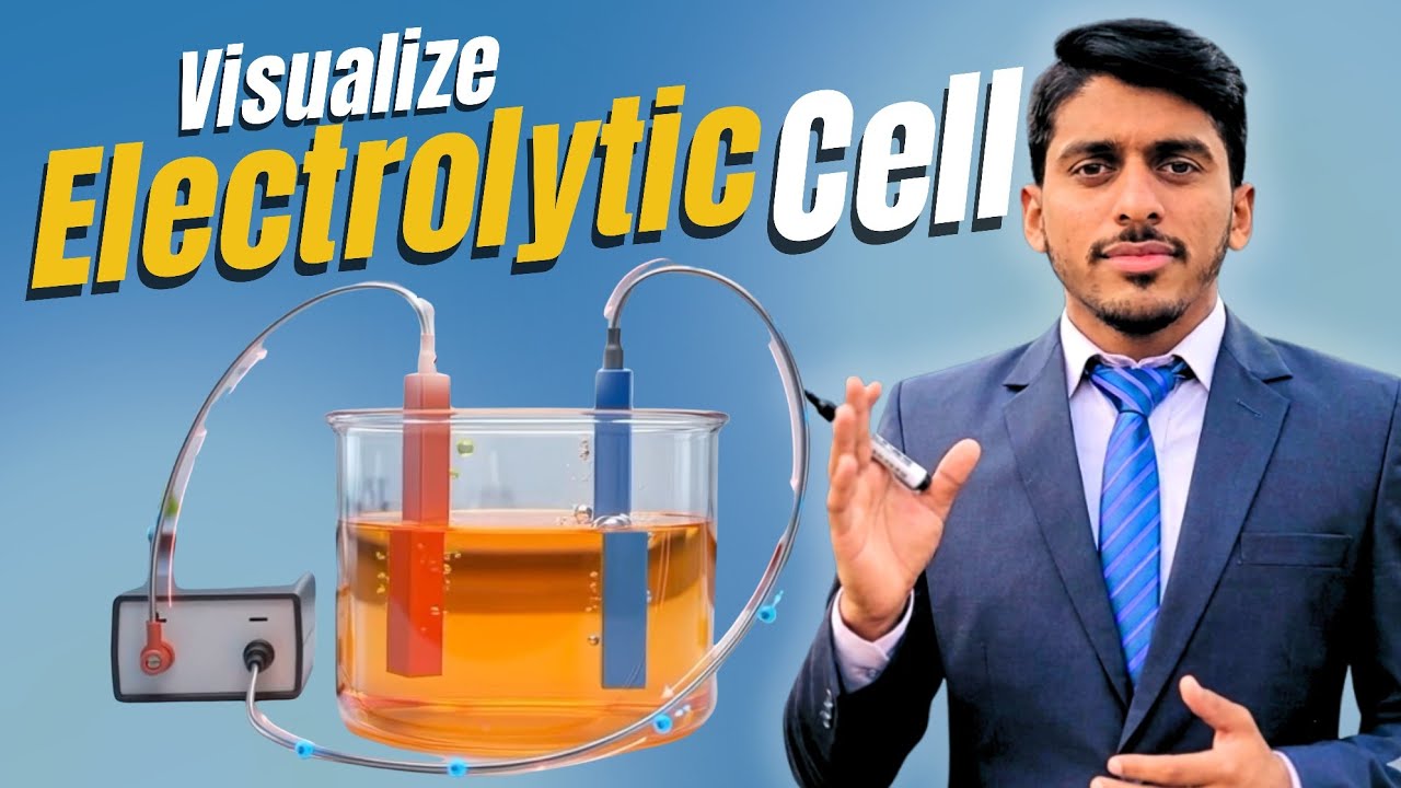 Electrolysis Made Easy ⚡ | Animated Electrolytic Cell | Class 11 Chemistry | Visualize Chemistry