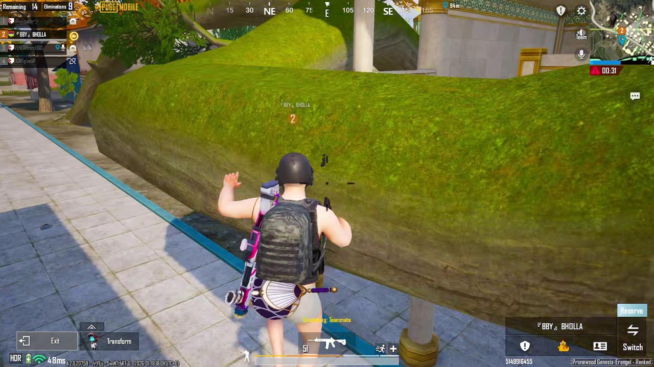 K ava clutch matra hnum  #pubg