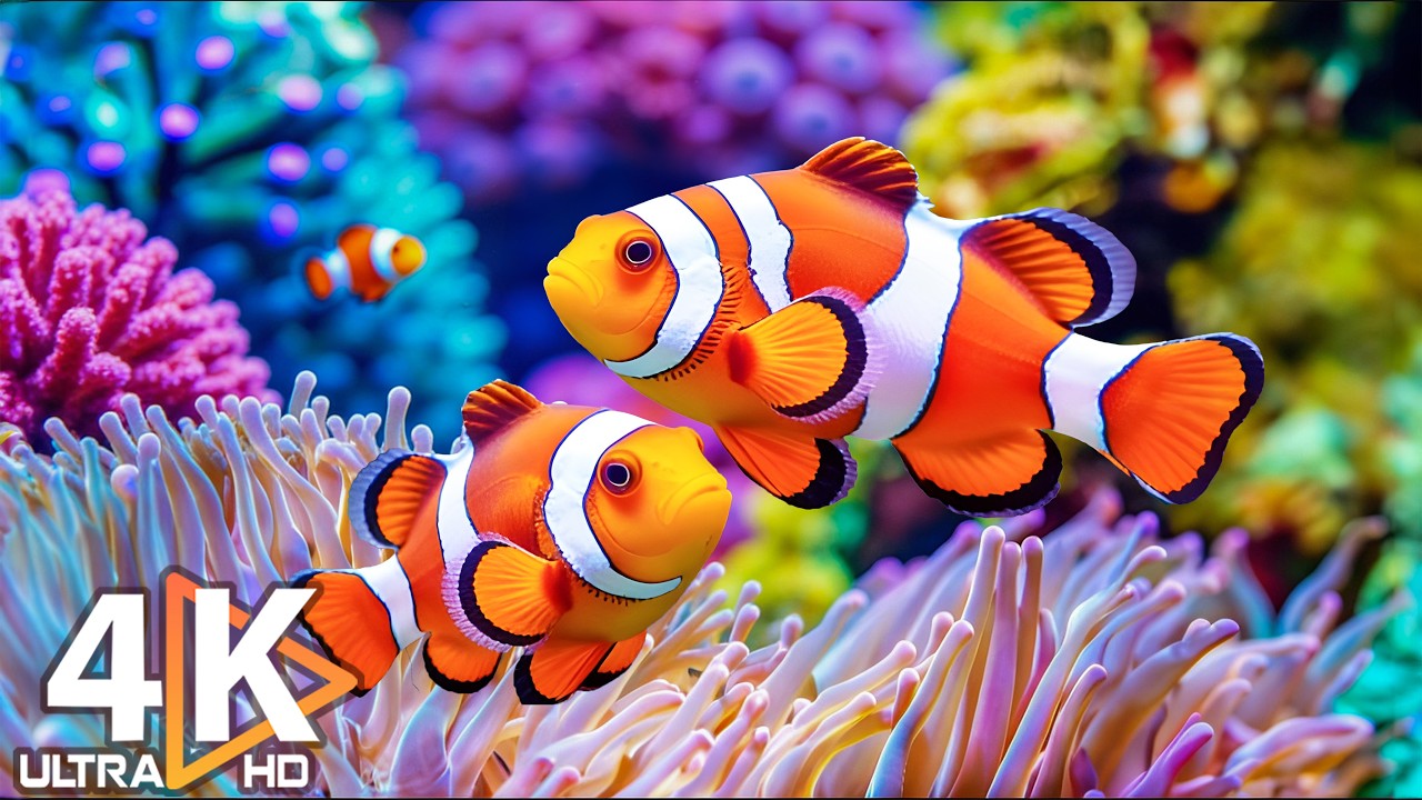 Akwarium 4K (ULTRA HD) 🐠 Kolorowe ryby koralowe i meduzy &ndash; kojąca muzyka do snu #20