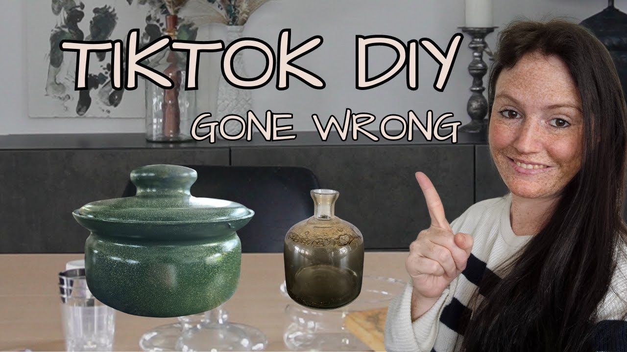 How To Make Faux Amber Glass - Easy DIY TikTok Project