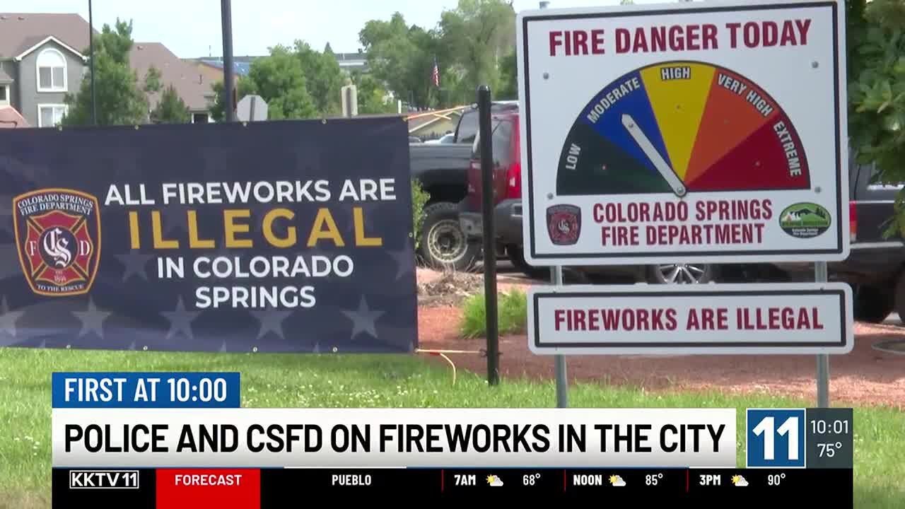 CSPD and CSFD warn against use of personal fireworks ahead of holiday weekend