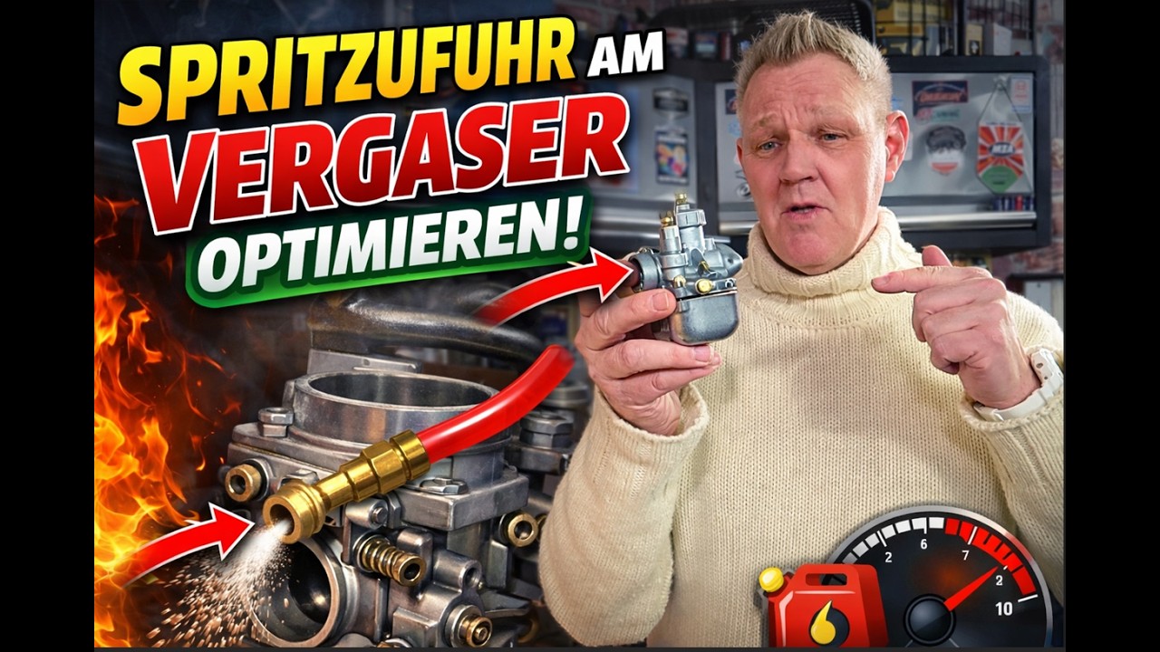 Spritzufuhr am Simson BVF Vergaser um 11% erhöhen !