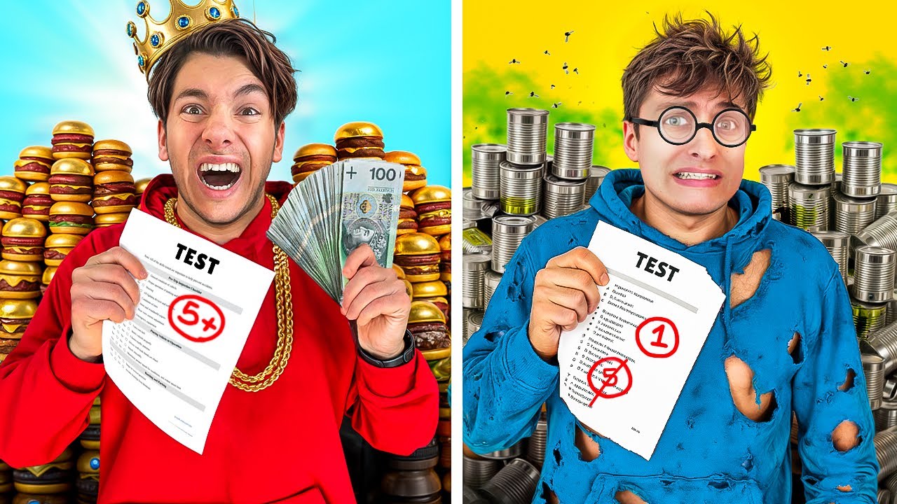 TYPOWA BIEDNA vs BOGATA STOLOWKA SZKOLNA!