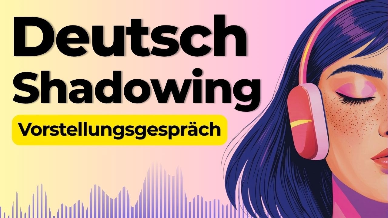 Learn to Speak German at a Job Interview | Shadowing German Speaking Practice