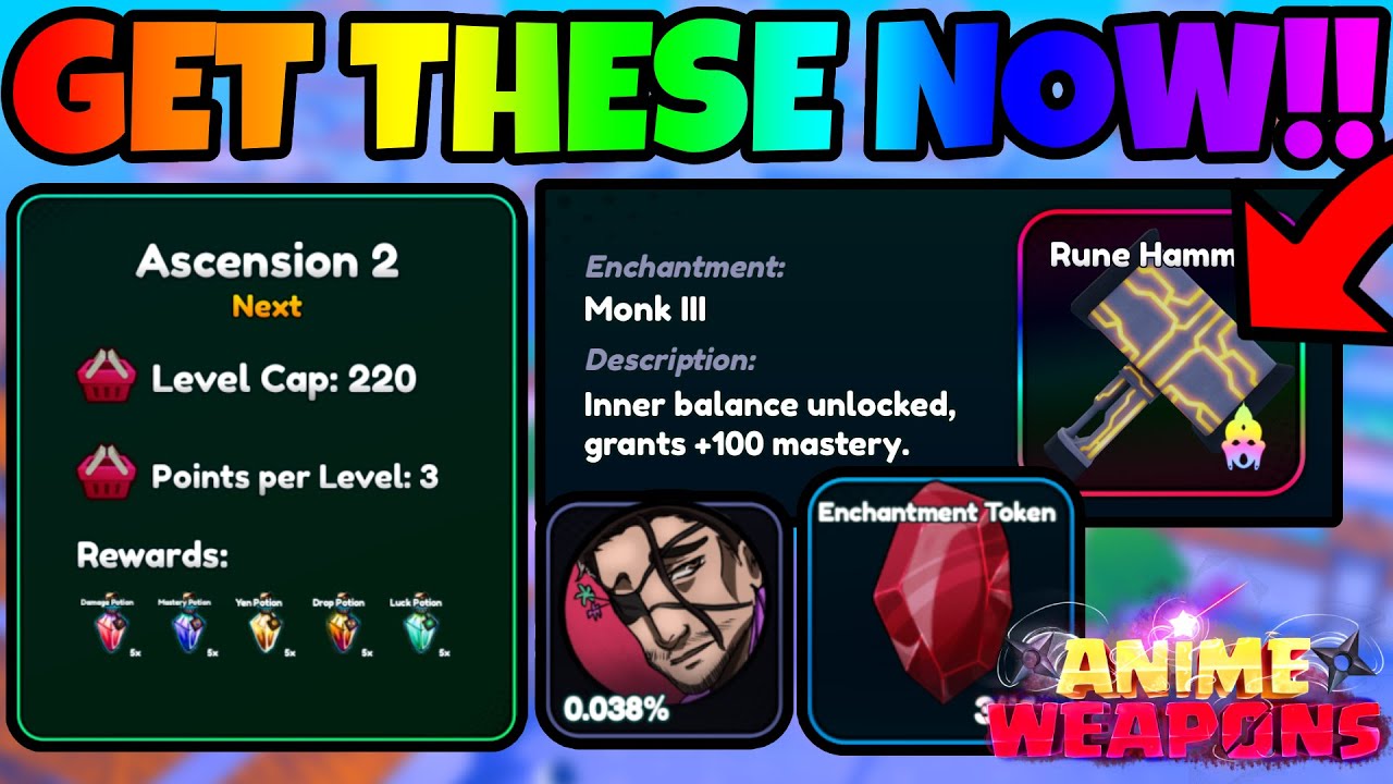 Get These NEW *OP UPGRADES* NOW In UPD 4 Part 2 Anime Weapons!! (Enchantments, Gachas + MORE!!)