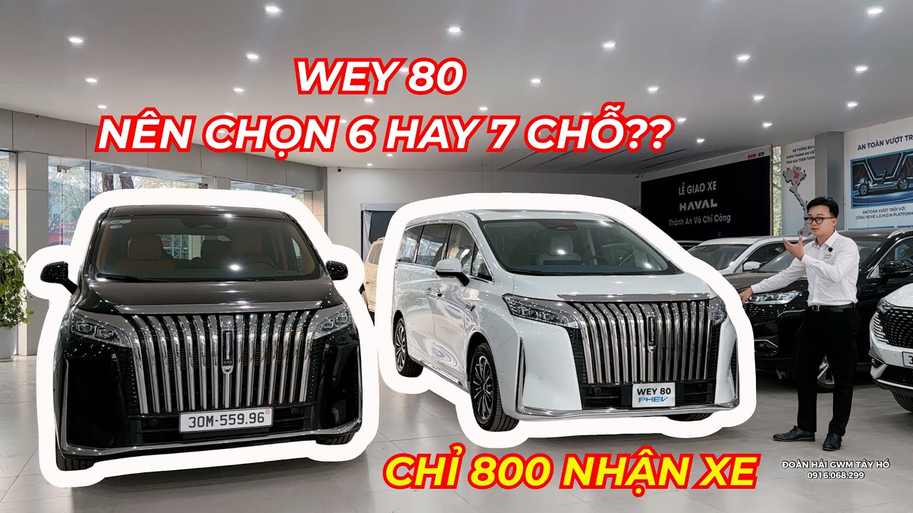 WEY 80 6 Chỗ vs 7 Chỗ – Khác biệt đáng giá hay chỉ là ghế?