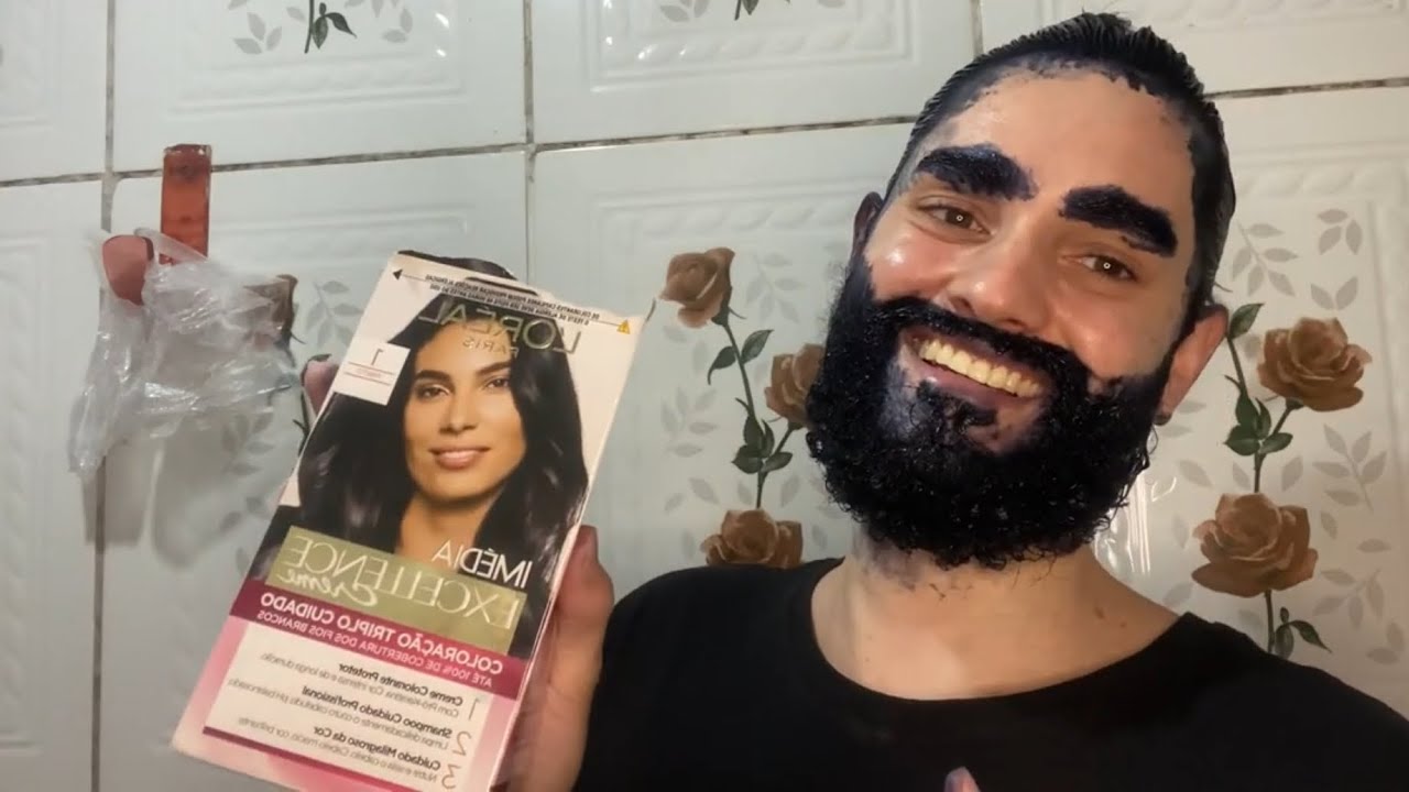 Testando a tinta da Imédia Excellence da L'oréal Preta, e o resultado de 8 dias de desbotamento 