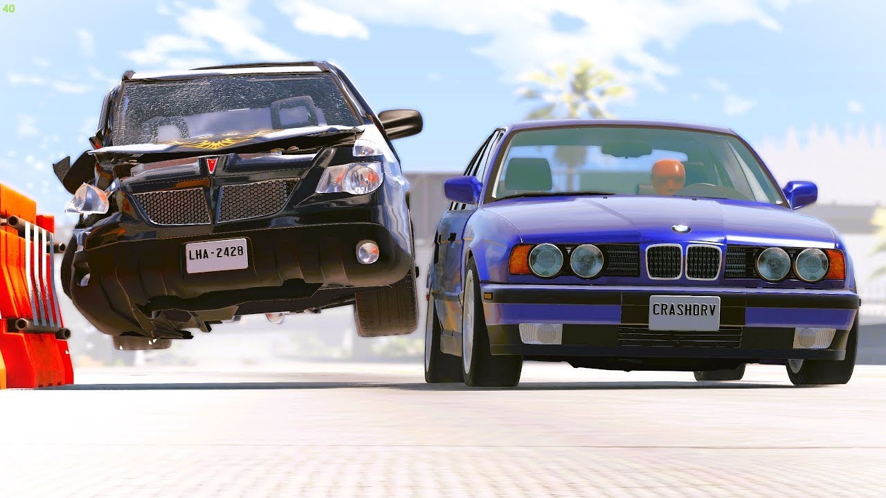 Realistic High-Speed Car Crashes in BeamNG.drive #01