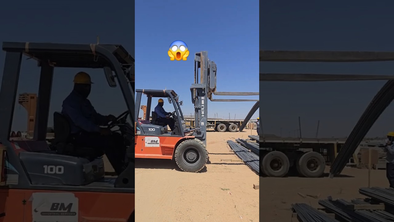 How to Use Forklift for Heavy Steel Loading😱💪 