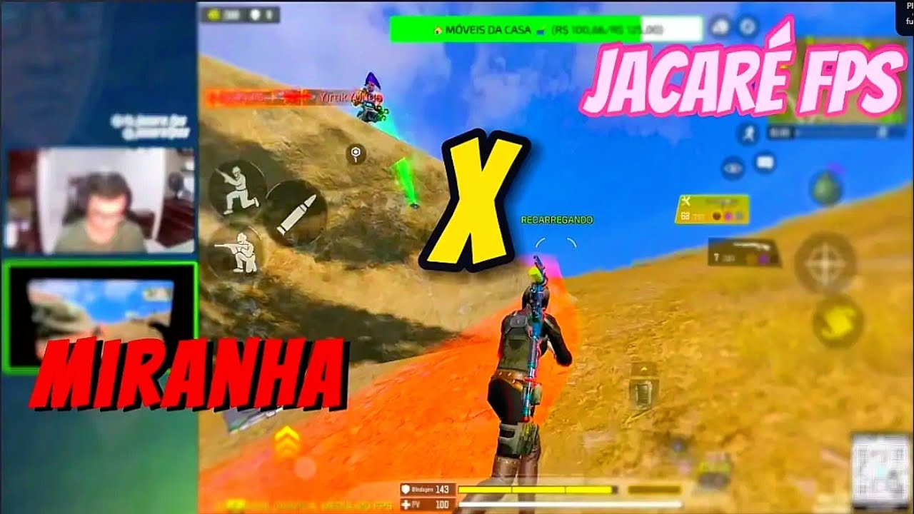 CAI NA MESMA PARTIDA DO JACARÉ FPS (Call Of Duty Mobile)
