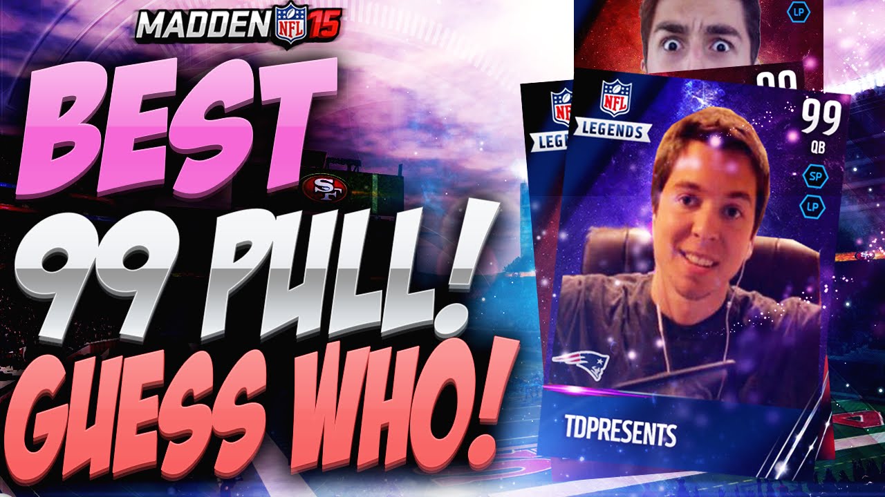 BEST 99 FLASHBACK PULL! MADDEN 15 GUESS WHO PACK OPENING