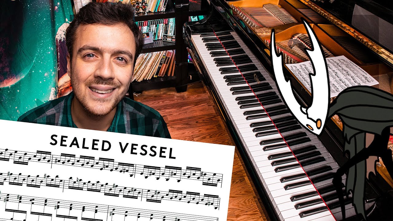 Practicing the 16th Notes in Sealed Vessel - Hollow Knight Piano Collections