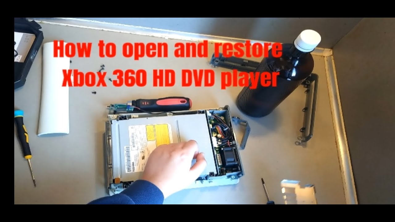 How to open and restore Xbox 360 HD DVD player