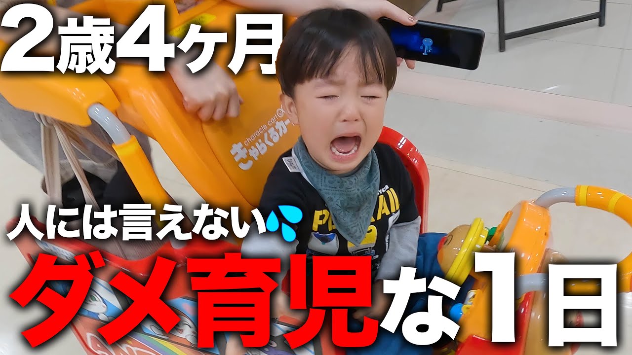 【喋らない】2歳4ヶ月発達ゆっくりさんと共働き夫婦のダメダメだった1日👶✨【言葉】