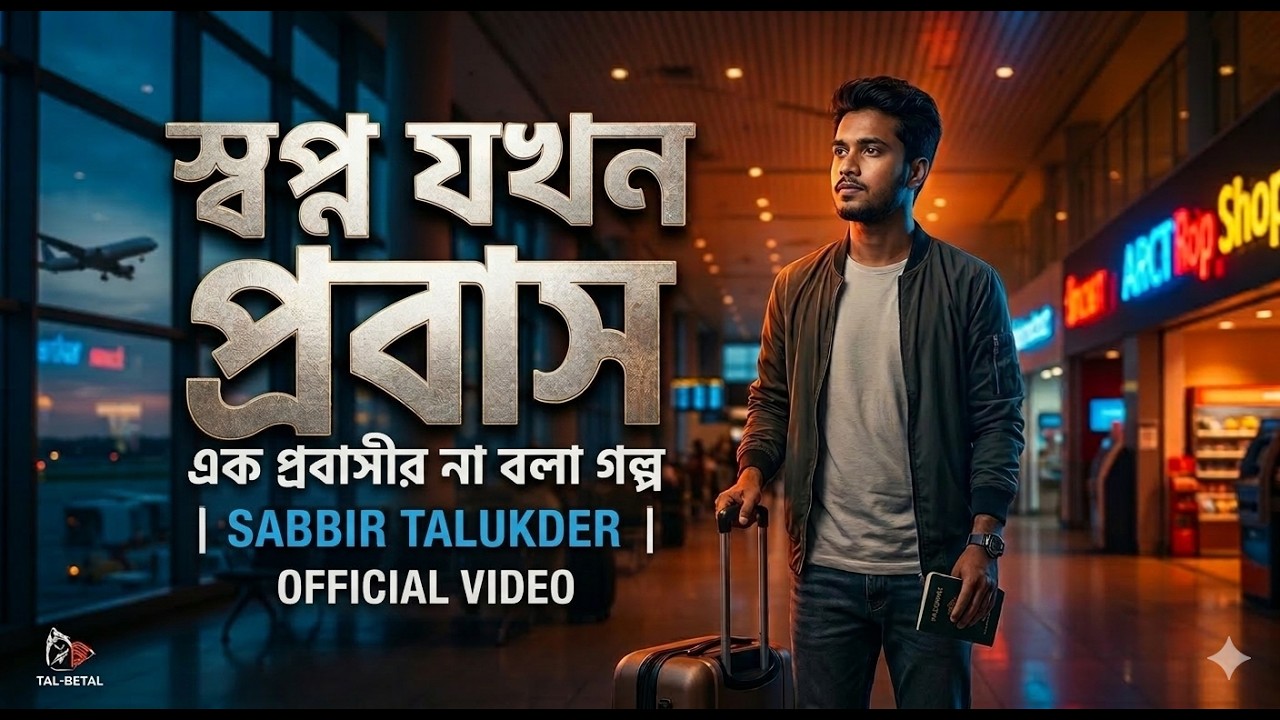 স্বপ্ন যখন প্রবাস - Shopno Jokon Probash | এক প্রবাসীর না বলা গল্প (Official Video) Sabbir Talukder