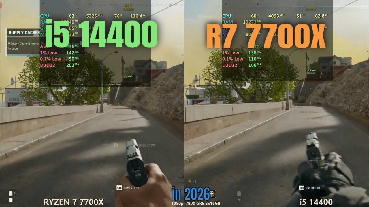 i5 14400 vs RYZEN 7700X