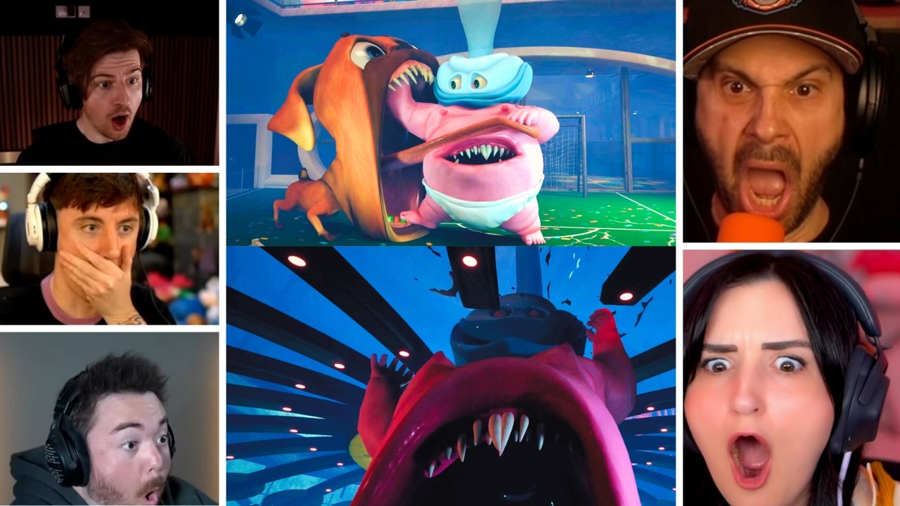 YouTuber Reactions On Chomp Chasey  VS Binky Drinky and Drinky's Death - Dark Pals: The 1st Floor