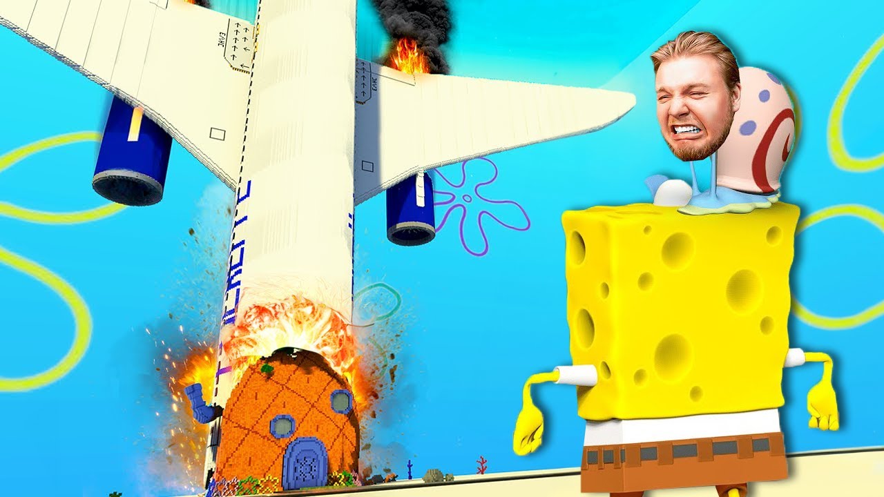 BOEING 737 stürzt in Spongebobs HAUS! (Teardown Mods)