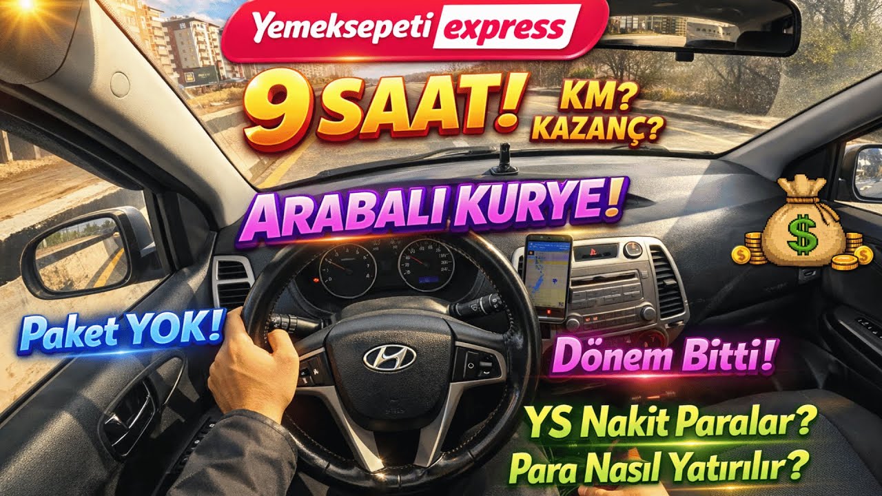 POV Arabalı Kuryelik I Paket YOK! I Yemek Sepeti Nakit Para Yatırmak I Dersler-Hocalar I YS Express