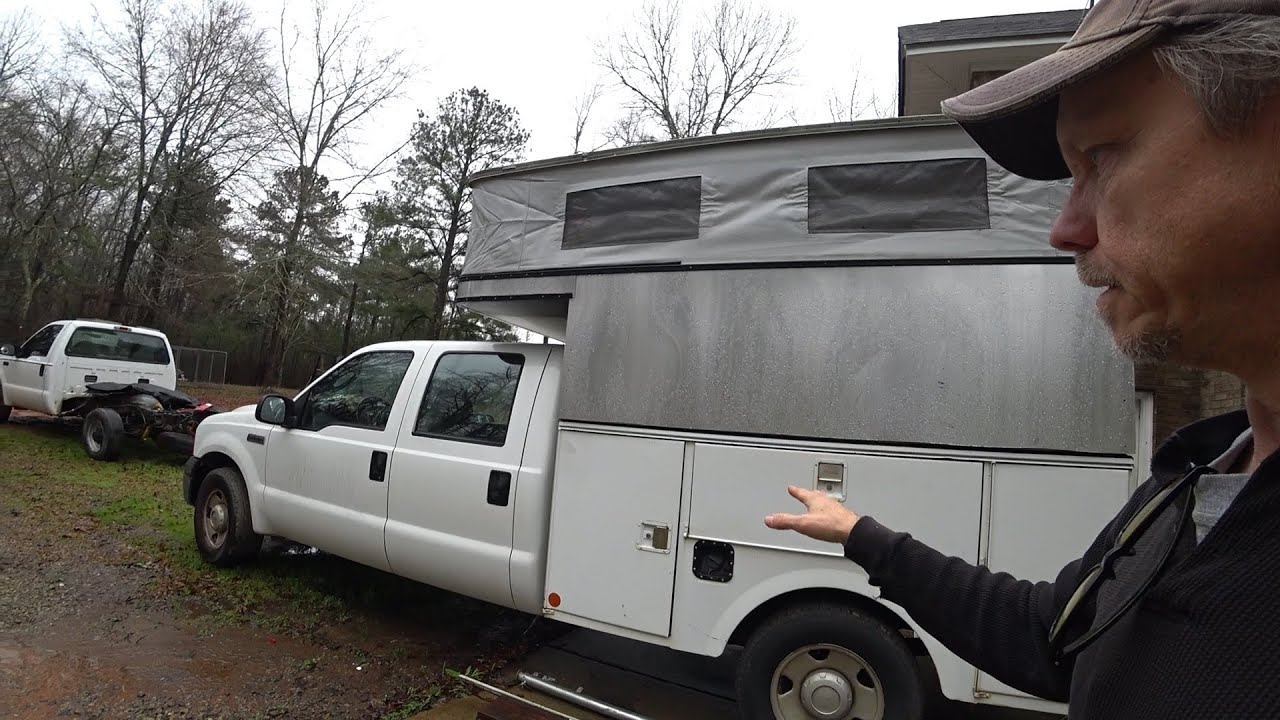 Mounting the Camper on a Utility Bed - DIY Budget Overland Truck Camper Build 5