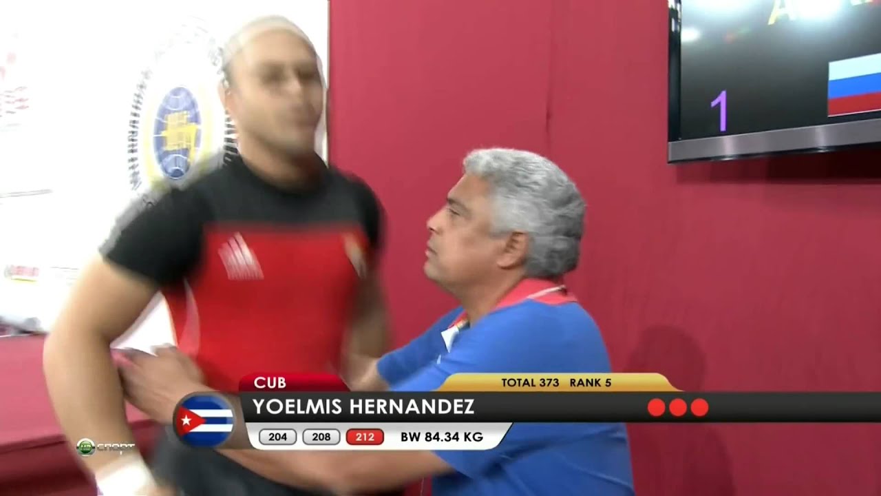 HERNANDEZ PAUMIER Yoelmis 3j 212 kg cat. 85 World Weightlifting Championship 2013