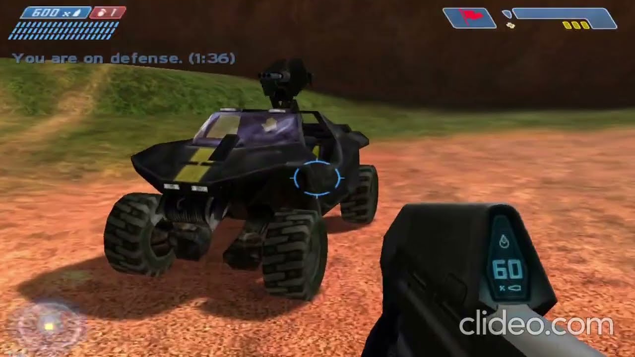 Halo CE: Alone playing CTF (Blood Gulch)