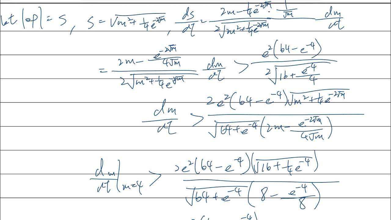 DSE M2 Rate of change Easy but troublesome